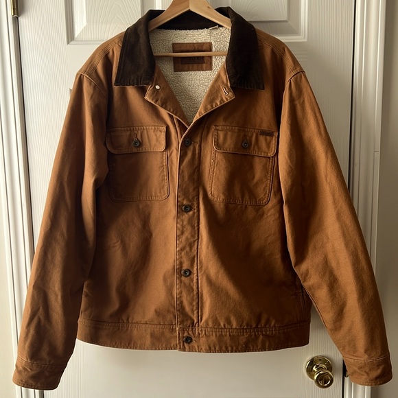 Woolrich Other - Woolrich Sherpa lined Canvas Trucker Jacket XL